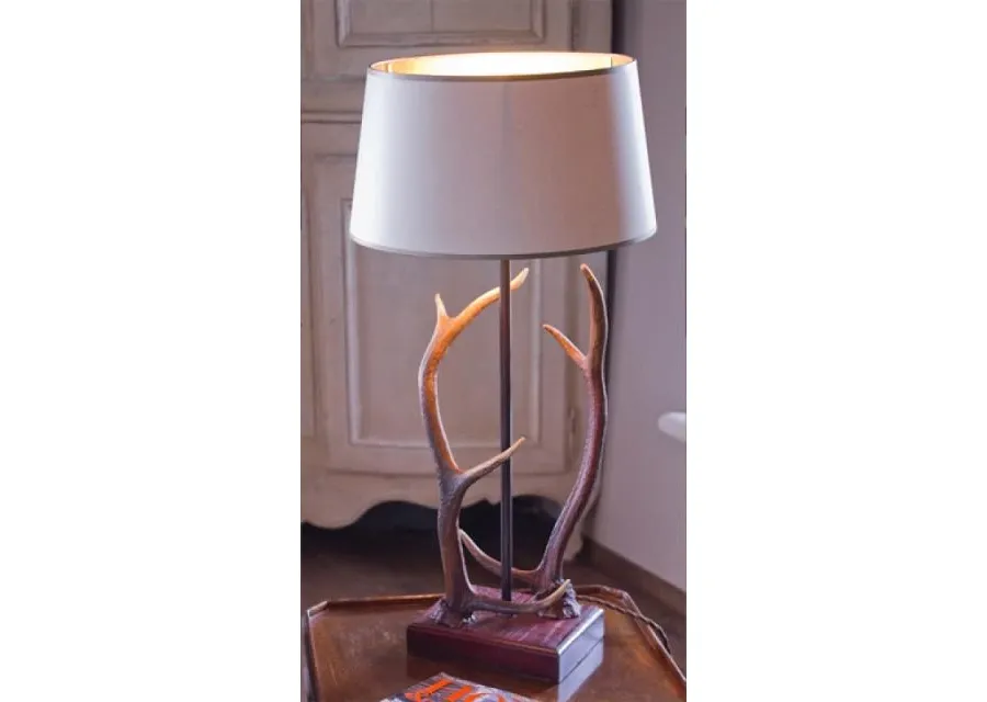 obrazek 2 Unikalna lampa z podwójnym porożem