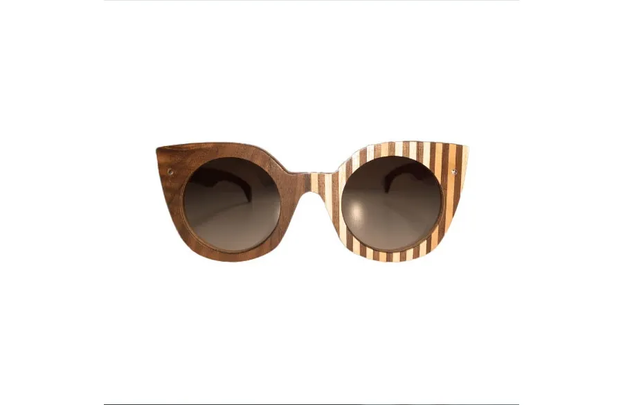 obrazek 1 Ekstrawaganckie drewniane okulary dla odważnych kobiet - Legno Light