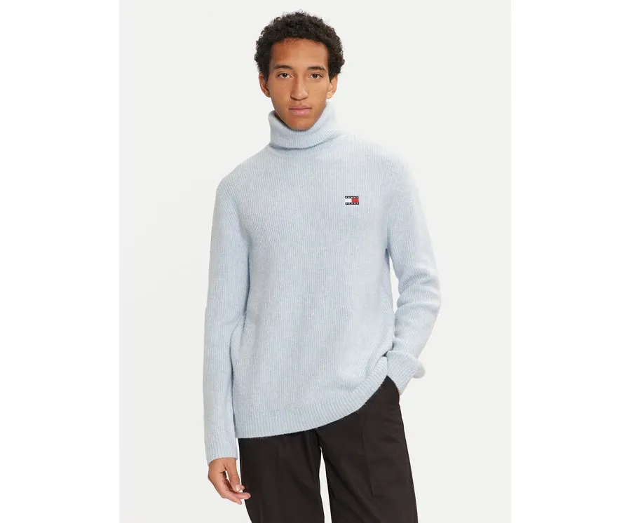 obrazek 1 Tommy Jeans Golf DM0DM20602 Błękitny Slim Fit