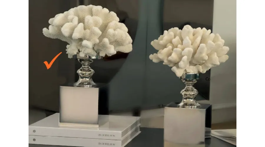 obrazek 1 Urokliwa ozdoba - koral na podstawie z mosiężnego niklu