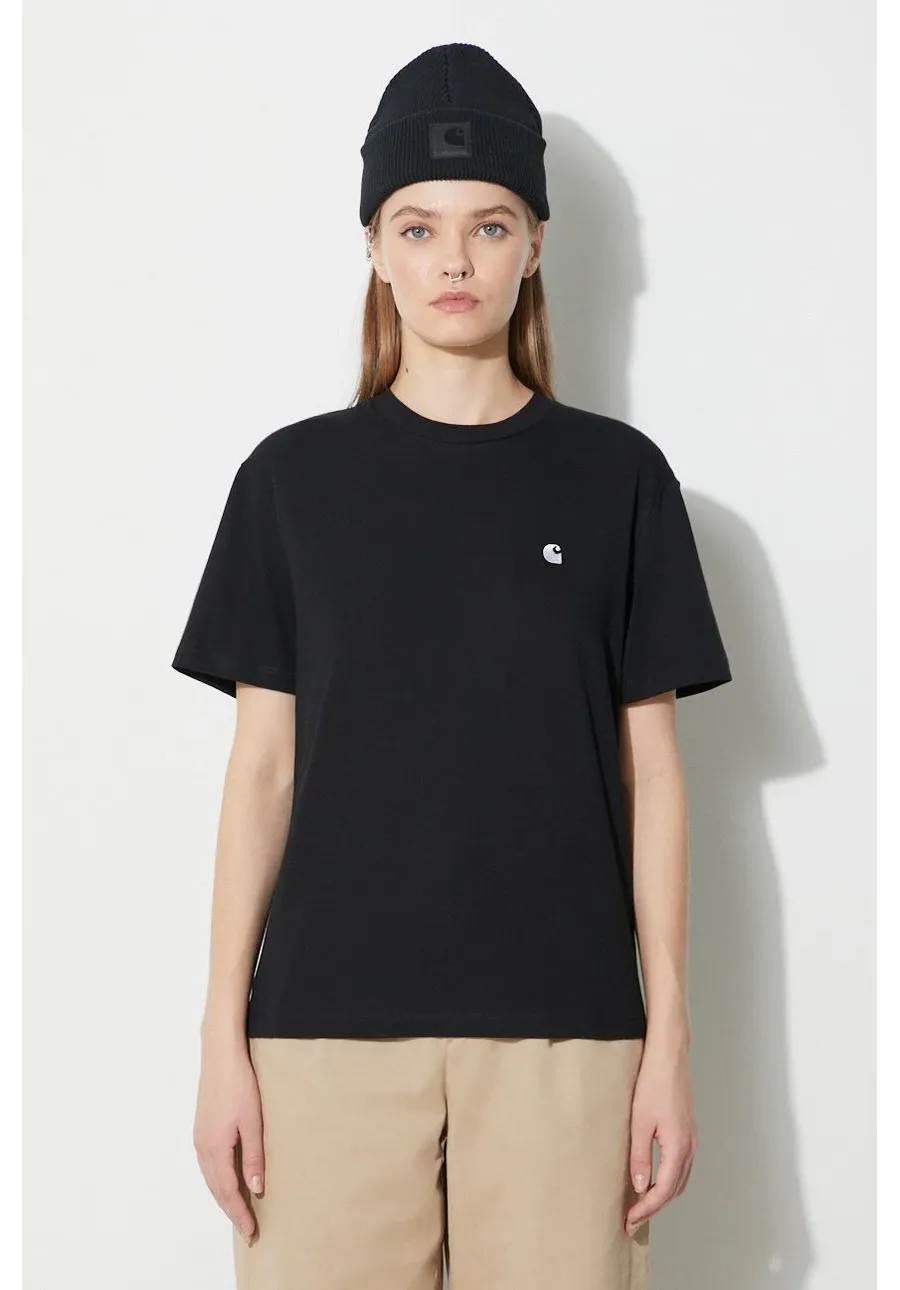 obrazek 1 Carhartt WIP t-shirt bawełniany S/S Casey T-Shirt damski kolor czarny I032206.0M4XX