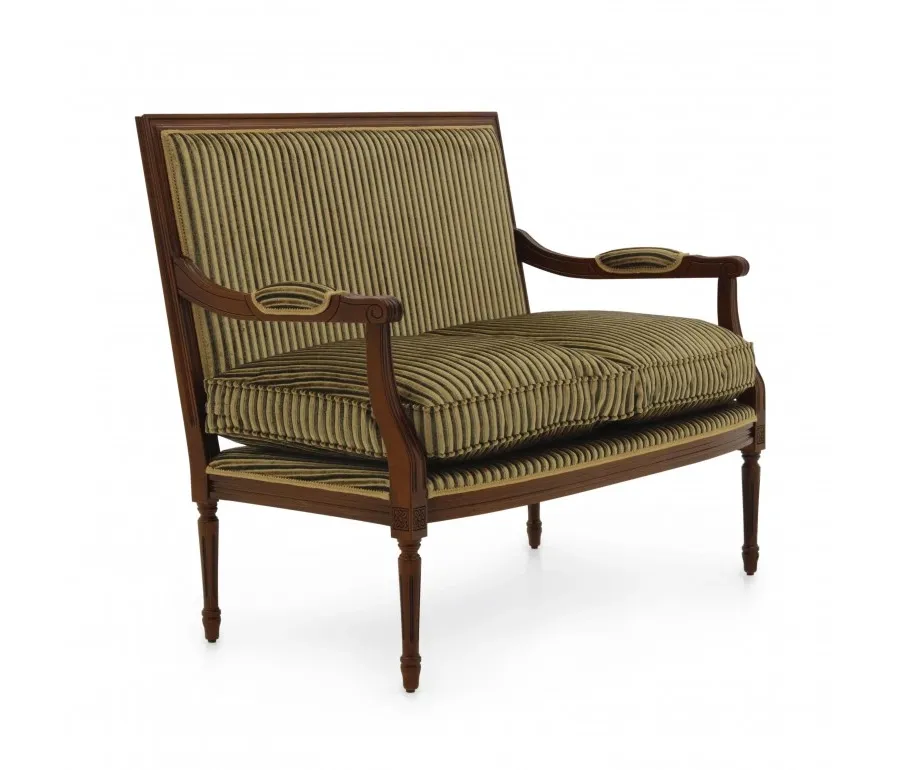 obrazek 1 Elegancka sofa w stylu Ludwika XVI o strukturze drewna bukowego - Sevensedie
