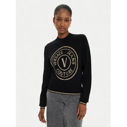 Zdjęcie Versace Jeans Couture Sweter 77HAFM21 Czarny Regular Fit