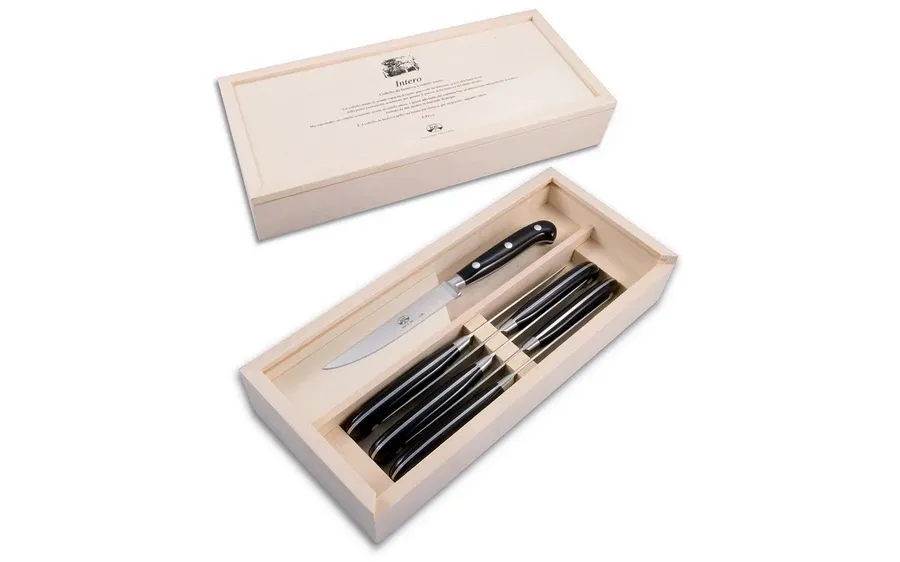 obrazek 1 Ekskluzywny zestaw kutych noży do steków wyprodukowanych przez Berti Knives