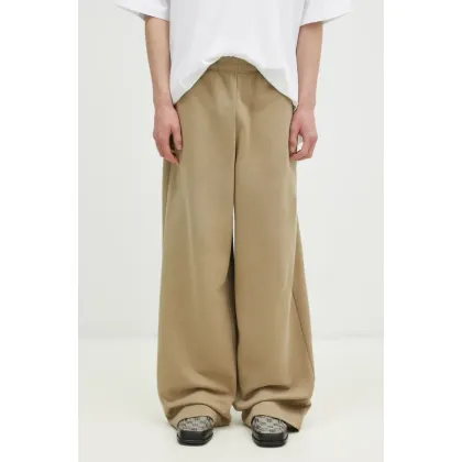 Zdjęcie VETEMENTS spodnie dresowe Oval Logo kolor beżowy gładkie UA66SP600T