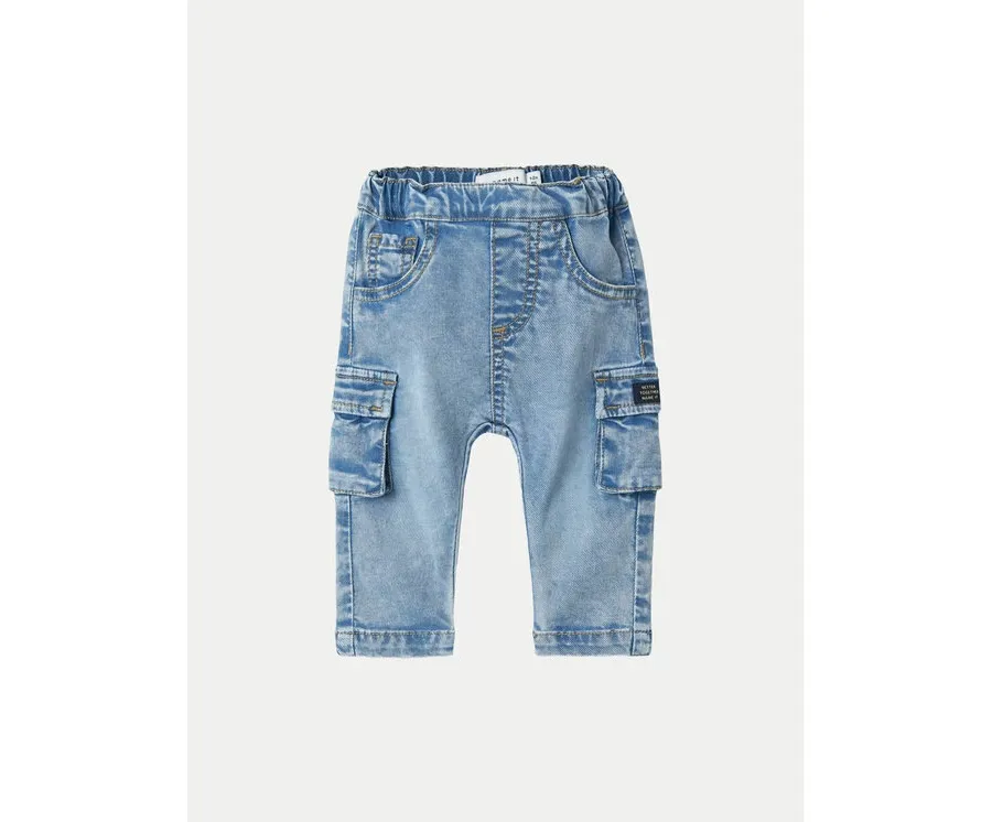 obrazek 1 NAME IT Jeansy 13238068 Niebieski Baggy Fit