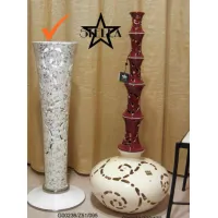 Zdjęcie Oryginalna ceramiczna lampa do salonu z kryształkami Swarovskiego