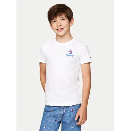 Zdjęcie Tommy Hilfiger T-Shirt KB0KB09281 Biały Regular Fit