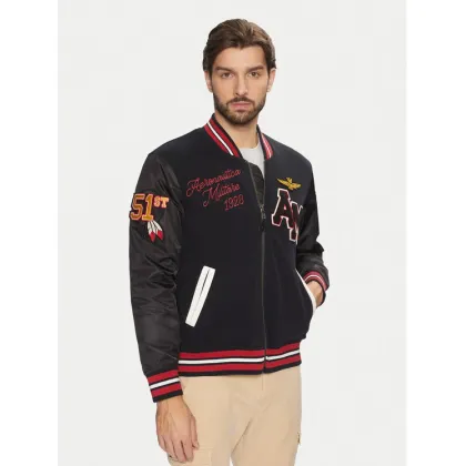 Zdjęcie Aeronautica Militare Kurtka bomber 242AF484CT3413 Czarny Regular Fit
