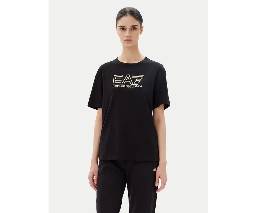 obrazek 1 EA7 Emporio Armani T-Shirt 7W000098 AF12503 MC004 Czarny Loose Fit
