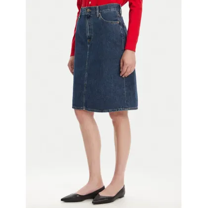 Zdjęcie Tommy Hilfiger Spódnica jeansowa WW0WW45666 Granatowy Straight Fit