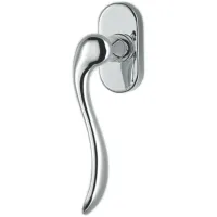 Picture Heidi curved brass window handle