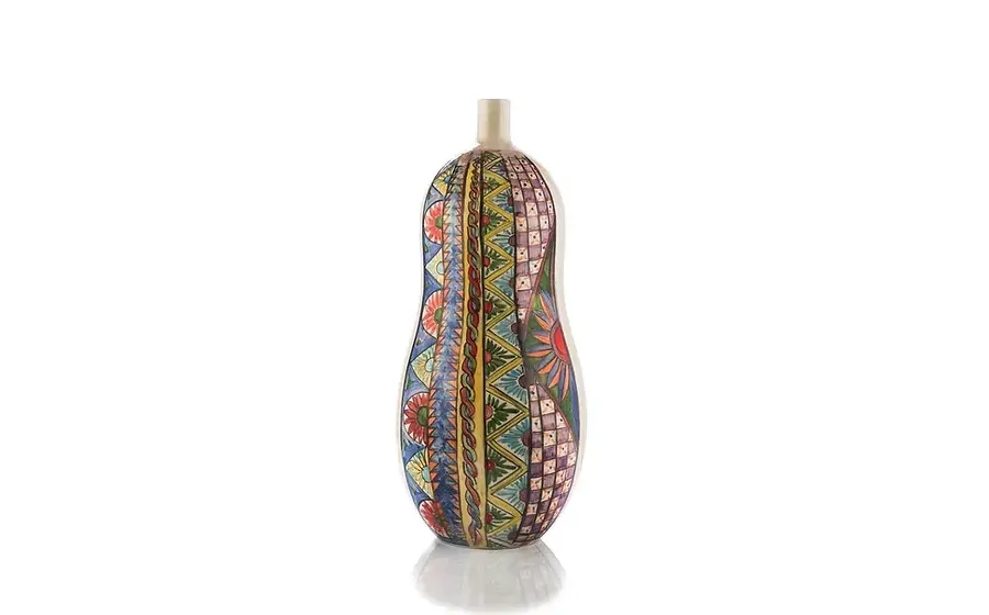 obrazek 1 Stylowy ceramiczny wazon w kształcie butelki