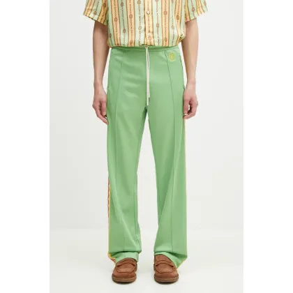 Zdjęcie Drôle de Monsieur spodnie dresowe Le Track Pants Tresse męskie kolor zielony z aplikacją G-SP007-PL135-AV