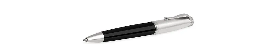 obrazek 1 Memoria Długopis Satynowe Srebro/Black Resin Montegrappa