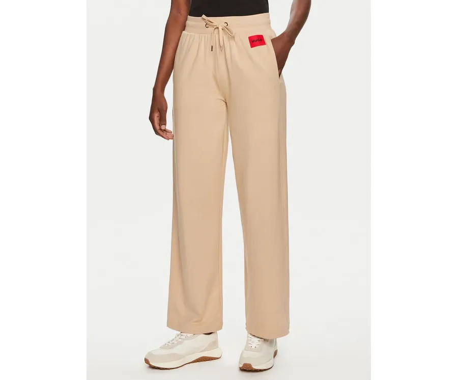 obrazek 1 Hugo Spodnie dresowe Talua 50508694 Beżowy Relaxed Fit HUGO