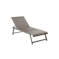 Picture Folding Tline lounger made of aluminum for the garden and terrace