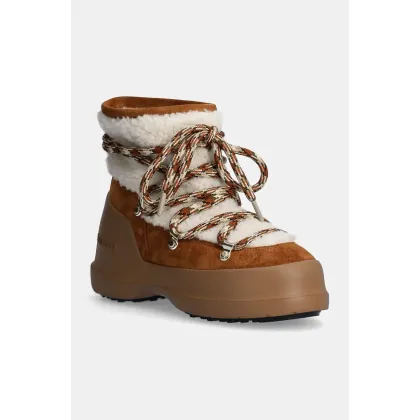 Zdjęcie Moon Boot śniegowce zamszowe MB LUNA BOOT SHEARLING kolor brązowy 80D2480020 MA03