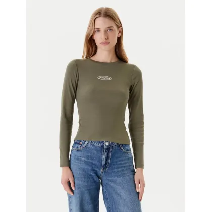 Zdjęcie Guess Jeans Bluzka W5YP38 KA0H1 Khaki Slim Fit