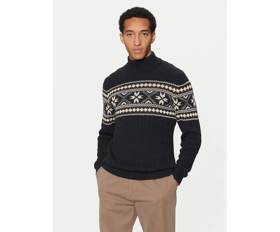 obrazek 1 Selected Homme Golf Flake 16081554 Granatowy Regular Fit