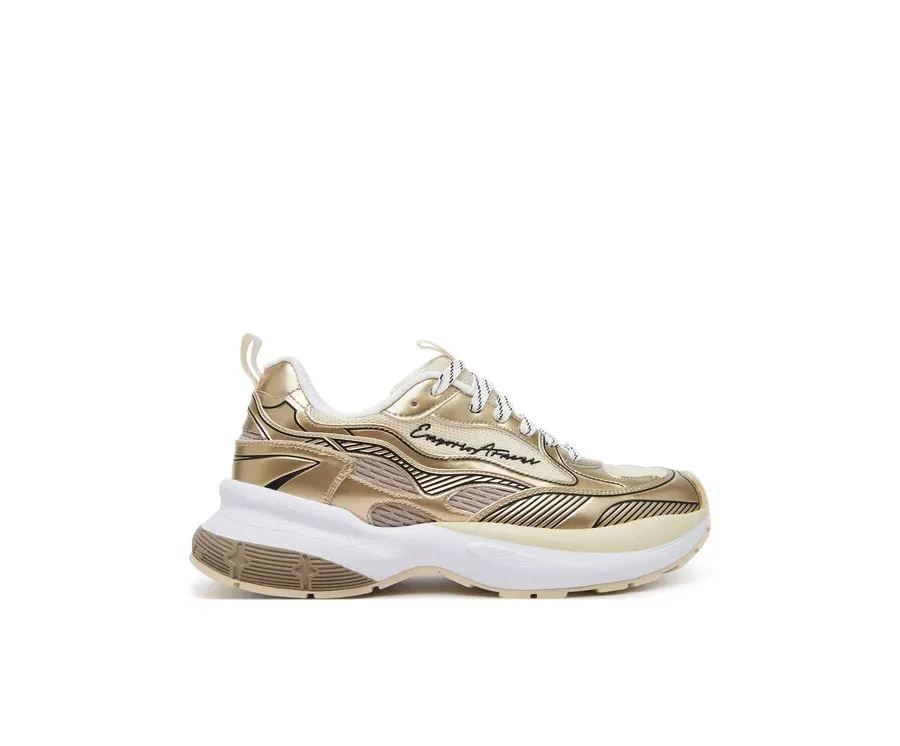 obrazek 1 Emporio Armani Sneakersy X3X238 XR388 00194 Złoty