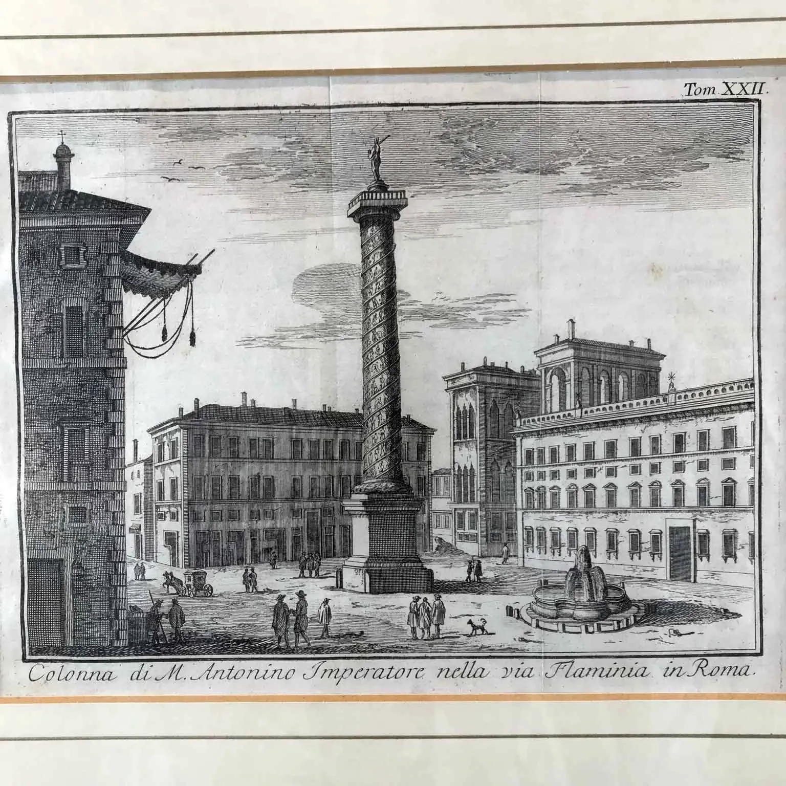 Antyczne ryciny Rzymu - 1751 rok