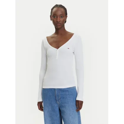 Zdjęcie Tommy Jeans Bluzka Henley DW0DW20903 Biały Slim Fit