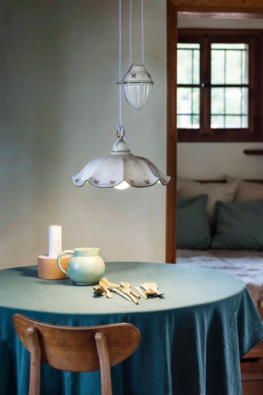 obrazek 2 Luksusowa włoska lampa wisząca w stylu klasycznym