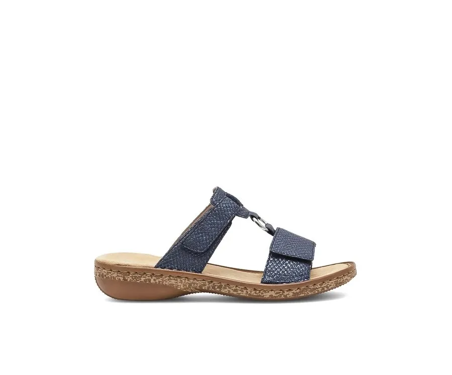 obrazek 1 Rieker Klapki 628P9-14 Granatowy