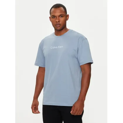 Zdjęcie Calvin Klein T-Shirt Hero K10K111346 Niebieski Regular Fit