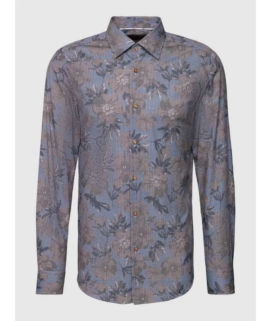 obrazek 1 Koszula biznesowa o kroju slim fit ze wzorem na całej powierzchni