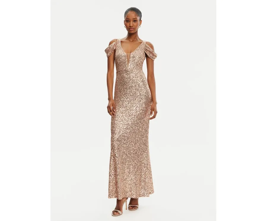 obrazek 1 Rinascimento Sukienka wieczorowa CFC0122589003 Złoty Regular Fit