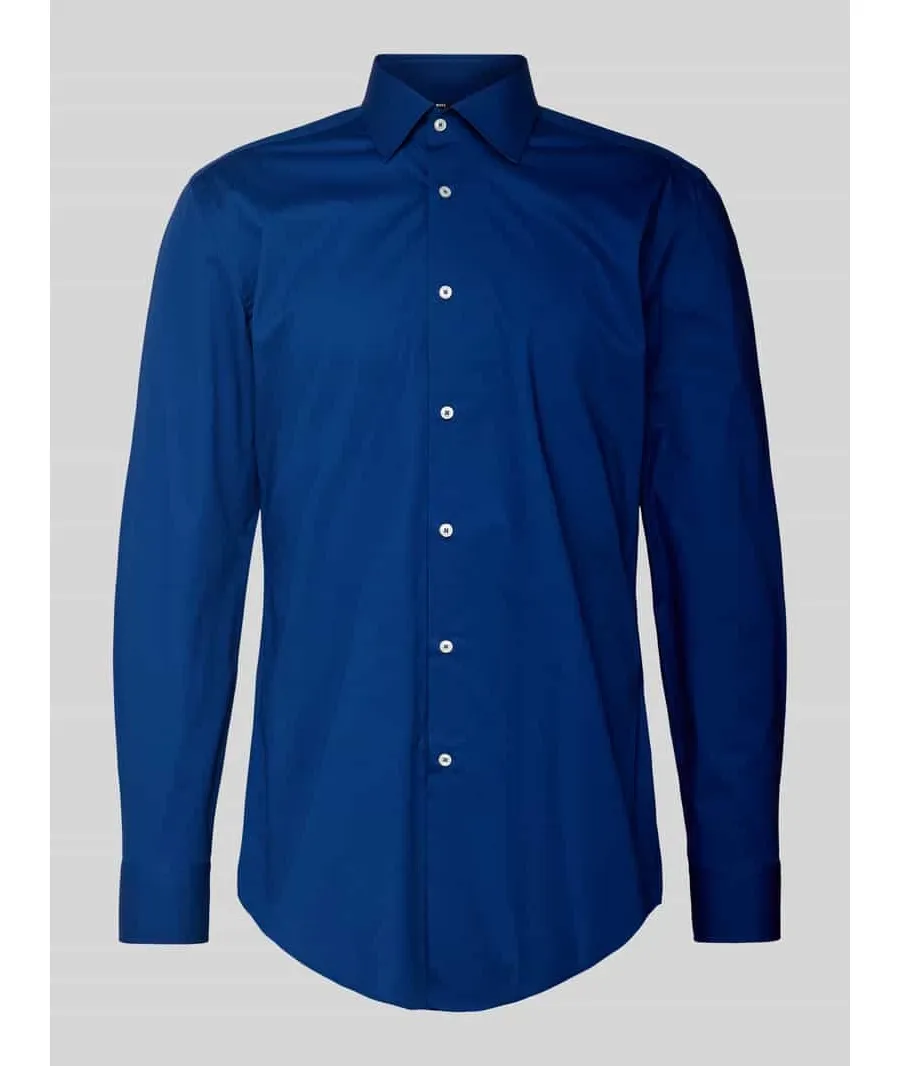 obrazek 1 Koszula biznesowa o kroju slim fit z kołnierzykiem typu kent model ‘Hank’