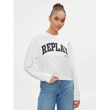 Zdjęcie Replay Bluza W3104.000.23591 Biały Regular Fit REPLAY