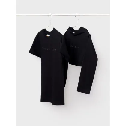 Zdjęcie Mayoral Komplet bluza i sukienka 7986 Czarny Regular Fit