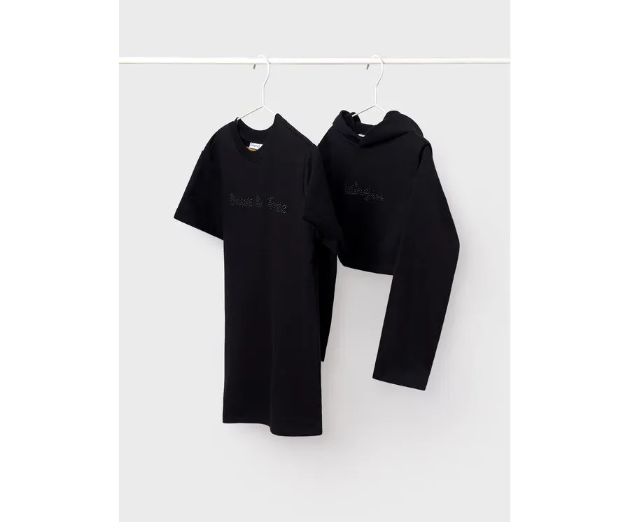 obrazek 1 Mayoral Komplet bluza i sukienka 7986 Czarny Regular Fit
