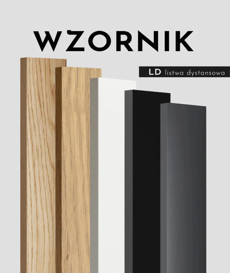 obrazek 1 Wzornik LD - Listwy dystansowe do lameli drewnianych