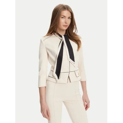 Zdjęcie Elisabetta Franchi Marynarka GI-T51-51E2-V560 Écru Regular Fit