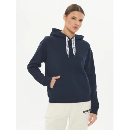 Zdjęcie Tommy Jeans Bluza Logo Drawcord DW0DW17794 Granatowy Boxy Fit