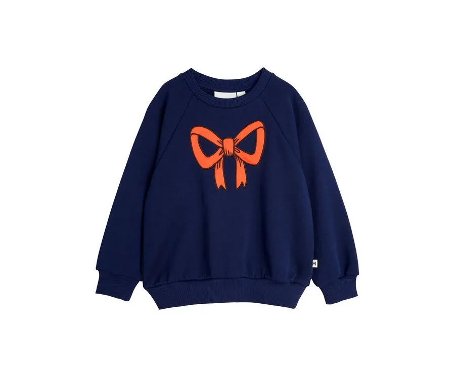 obrazek 1 MINI RODINI Bluza Bow 2512012960 Granatowy Regular Fit