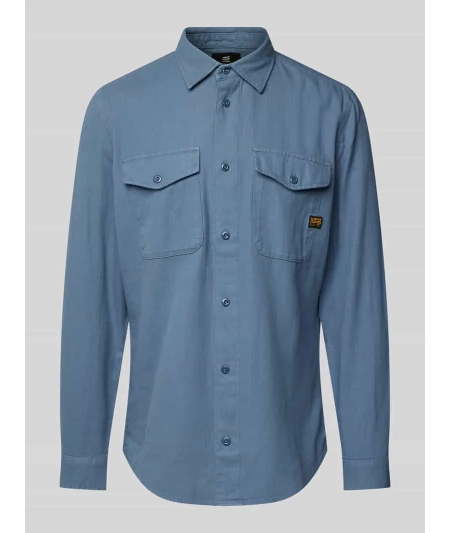 obrazek 1 Koszula casualowa o kroju slim fit z kołnierzykiem typu kent