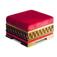 Zdjęcie Ekskluzywna antyczna pufa