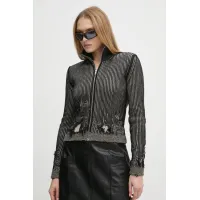 Zdjęcie MM6 Maison Margiela kardigan wełniany kolor czarny S62AN0133.M13076