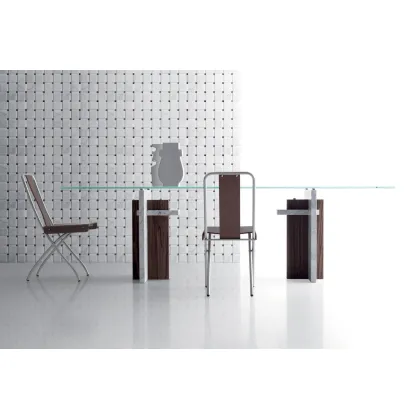 Zdjęcie Nowoczesny marmurowo szklany stół do oryginalnego wnętrza – Kreoo