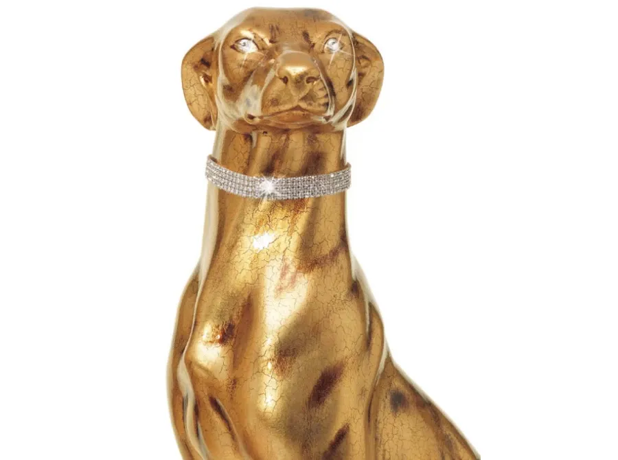 obrazek 2 Ekstrawagancka ceramiczna figura - chart w obroży - Valle d'Oro Patchi