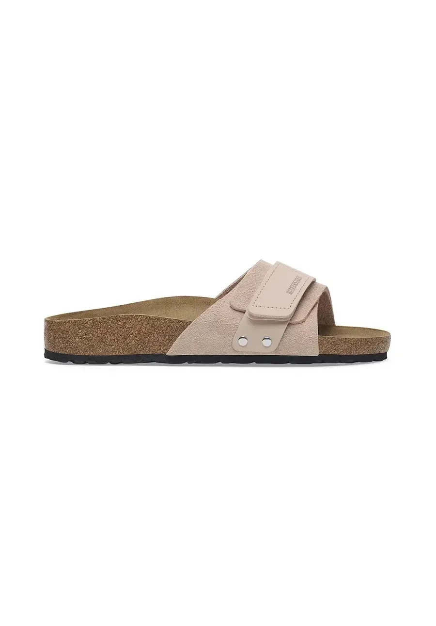 obrazek 1 Birkenstock klapki skórzane Oita damskie kolor różowy 1029281