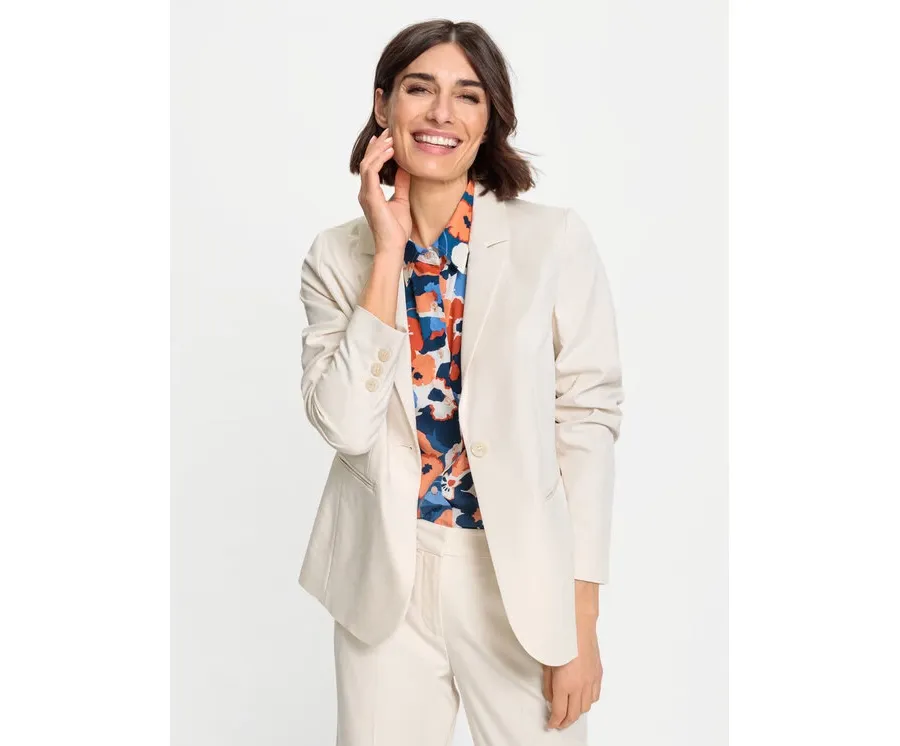 obrazek 1 Olsen Marynarka 15001420 Écru Regular Fit