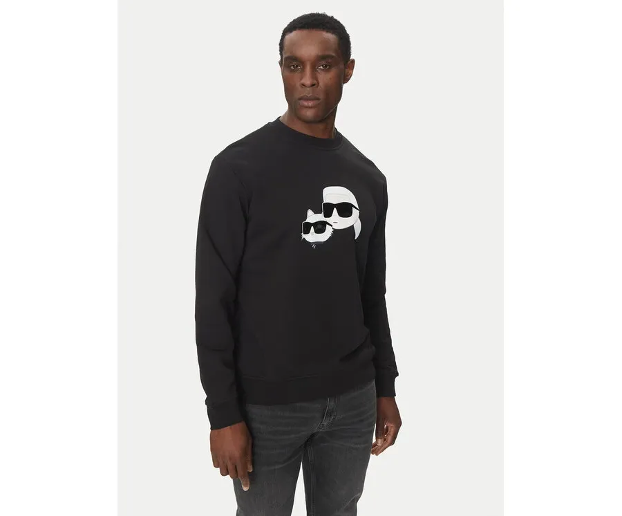 obrazek 1 KARL LAGERFELD Bluza 705063 552941 Czarny Regular Fit