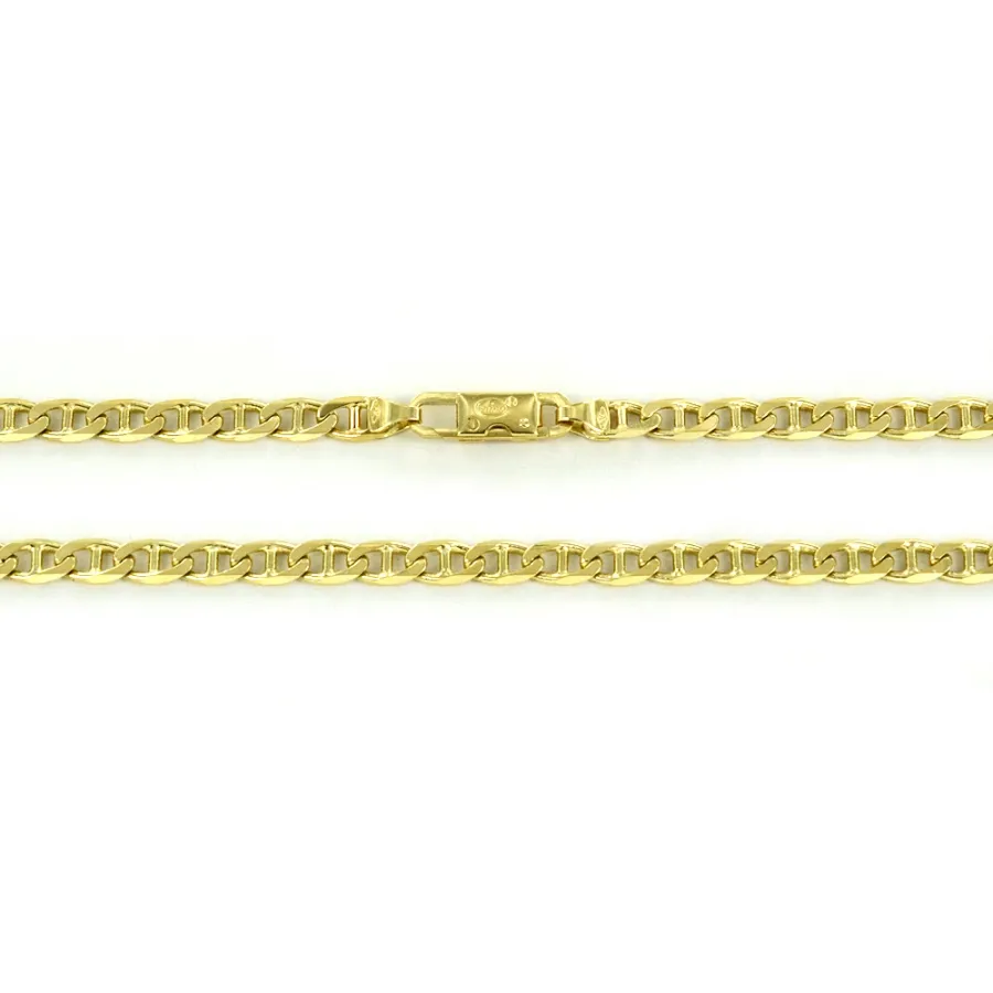 obrazek 5 Męski łańcuszek z żółtego złota groumette - 50 cm