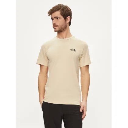 Zdjęcie The North Face T-Shirt Simple Dome NF0A87NG Beżowy Regular Fit